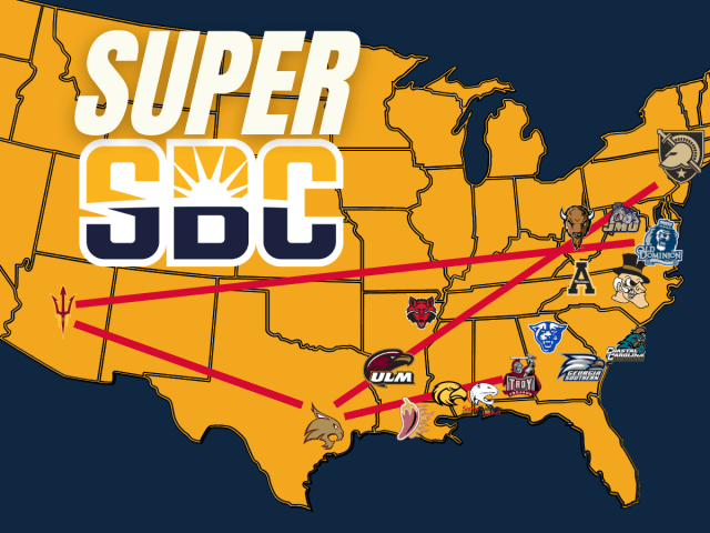 Subelt Conference Map Sun Belt States